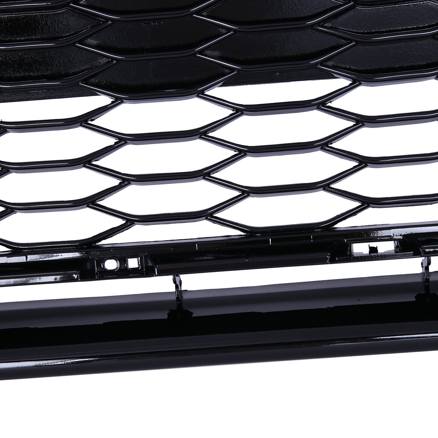 Front Lower Grille Glossy Black W/O Radar Hole Fit 2021-2022 Toyota Camry SE XSE
