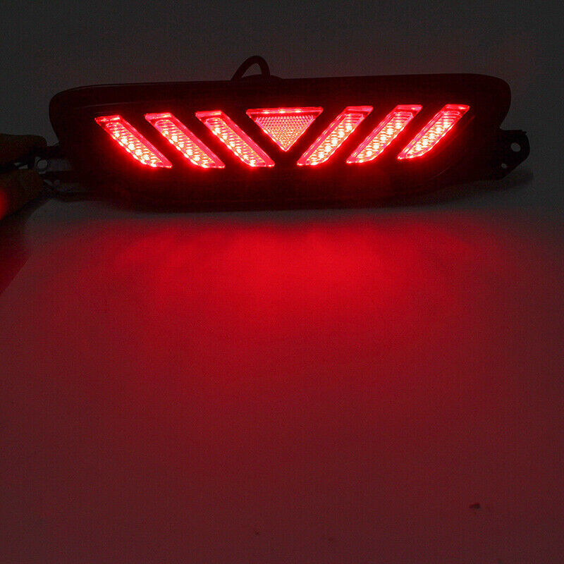 For Toyota CHR 2016-2019 Chrome Rear Bumper Light&LED 3rd Tail Fog Brake Light