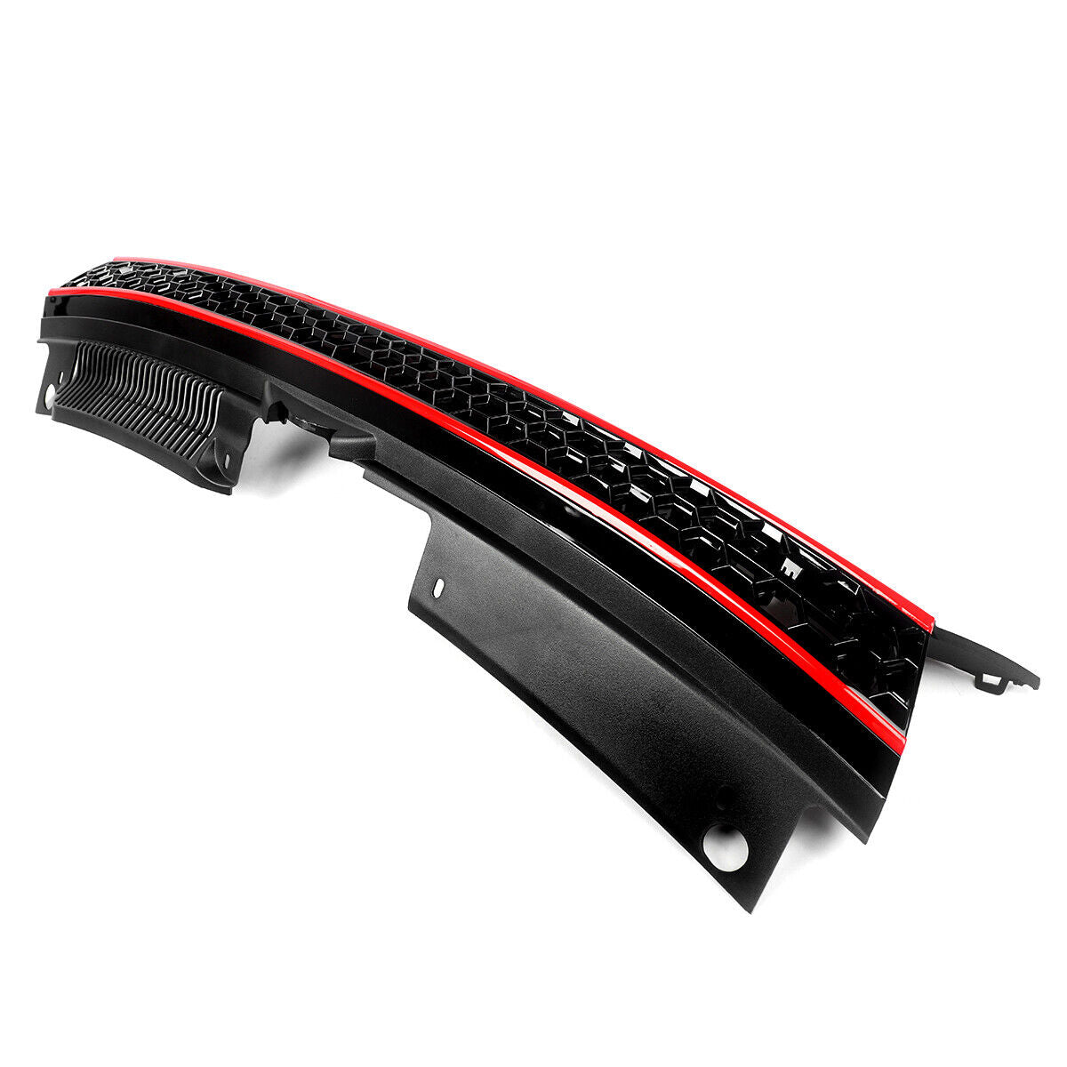For VW MK6 Golf GTI 2010-2014 Badgeless Honeycomb Mesh Grille Replace Black+Red
