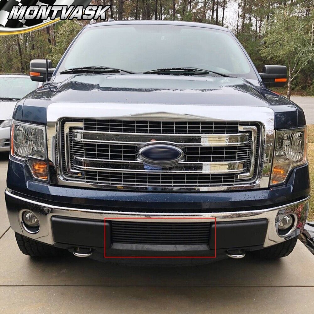 Bumper Black Billet Grille Grill Insert Fit For 2009-2014 Ford F150 F-150 Pikcup