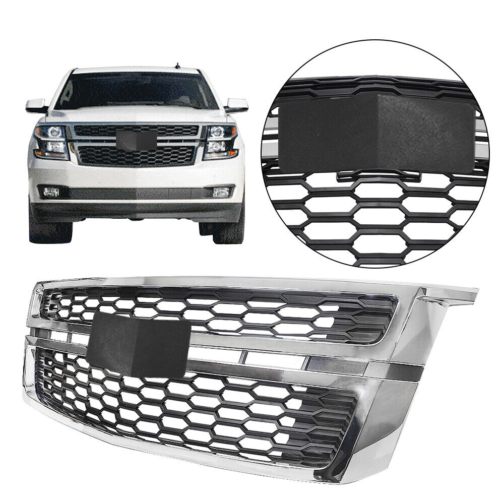 Front Chrome Grille for 2015-2020 Chevy Tahoe Suburban