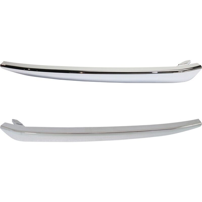 Front Bumper Chrome Trim For 2015-2020 Chevy Tahoe Models w/ Luxuxry Pckg 2pcs