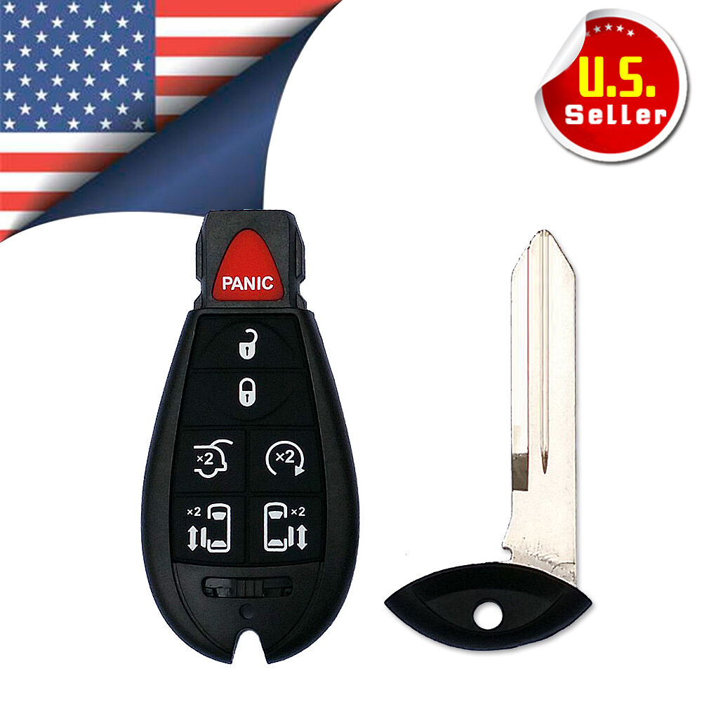 2 New Uncut Keyless Remote Key Fob for Dodge Grand Caravan 2008-2016 M3N5WY783X