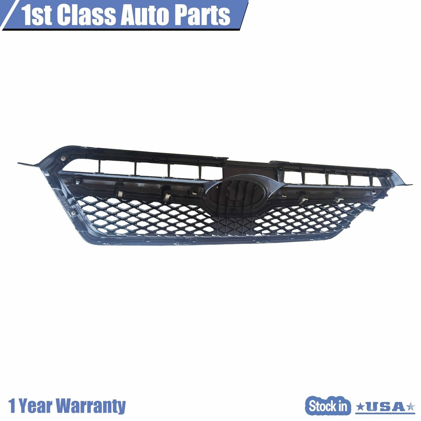 Front Upper Grille W/ Glossy Black Trim Assembly For 2016-2017 Subaru Crosstrek