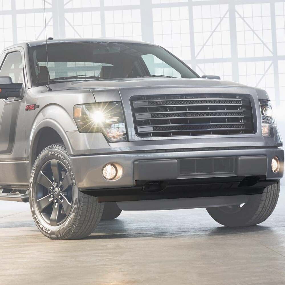 Valance Bumper Fit For 09-14 Ford F-150 4WD with Fog Light Holes Textured Front