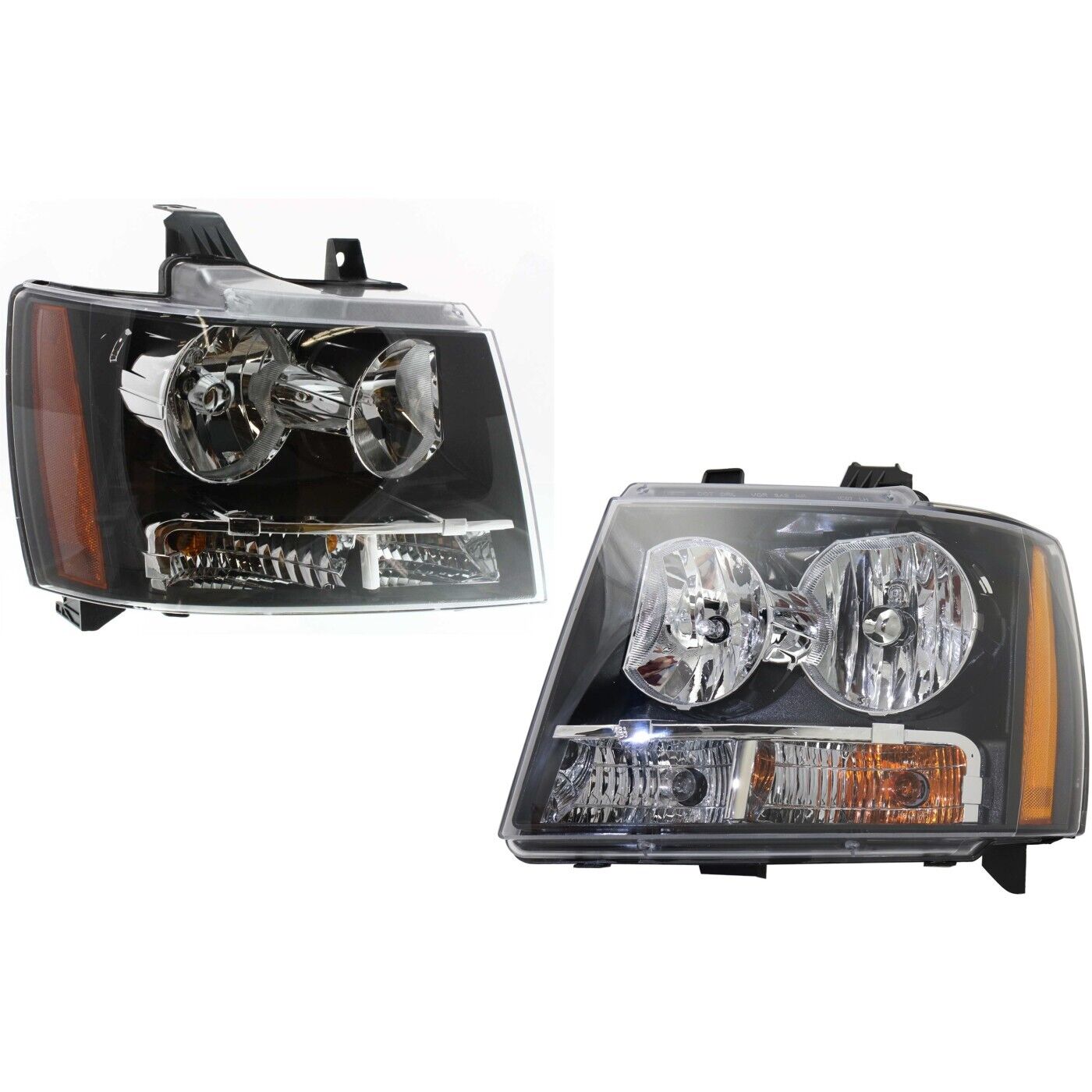 Headlight Set For 2007-2014 Chevrolet Tahoe Suburban 1500 Left & Right 2Pc