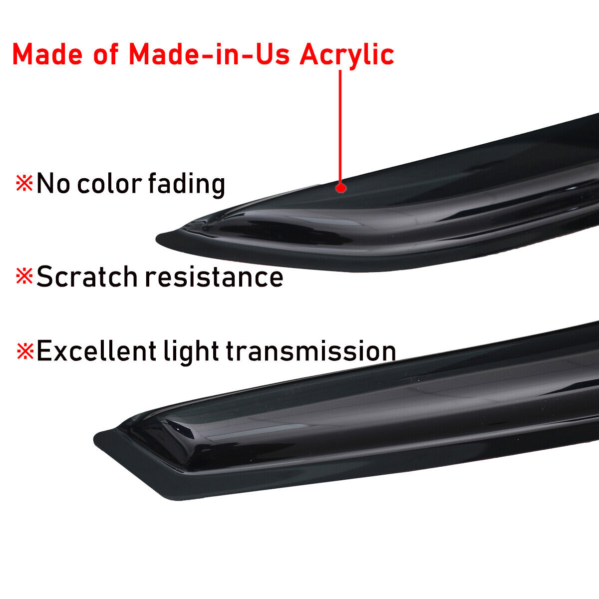 For 2011-2020 Dodge Charger Window Visors Sun Rain Guards Vent Shade