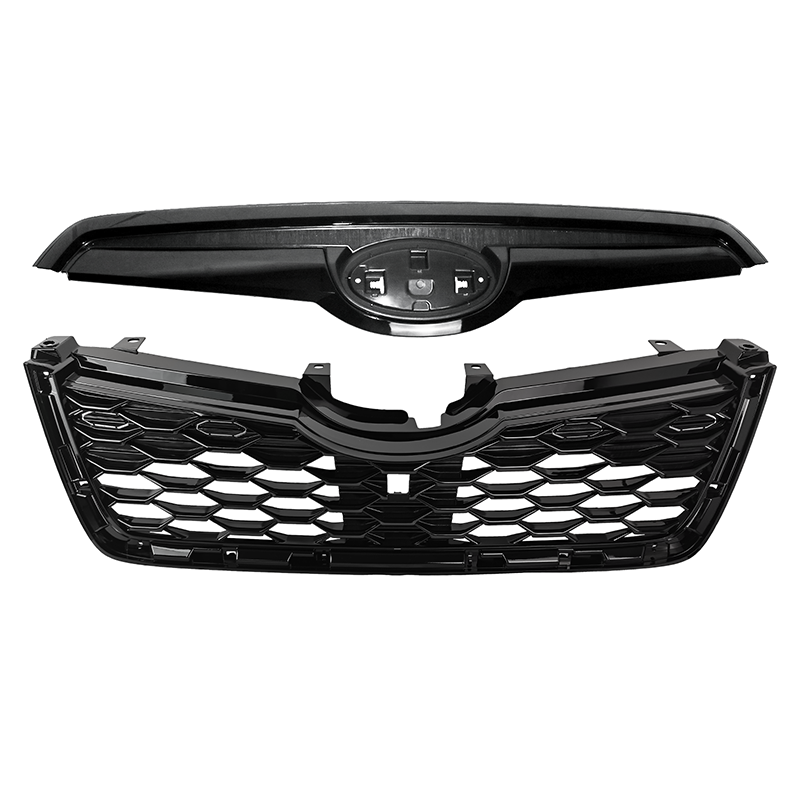 For 2019-2021 Subaru Forester Front Upper Gloss Black Grille Grill Assembly