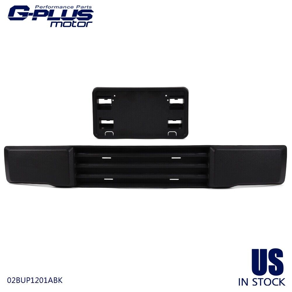 Fit For 15-17 Ford F-150 Front Bumper Trim Panel Fascia & License Plate Bracket