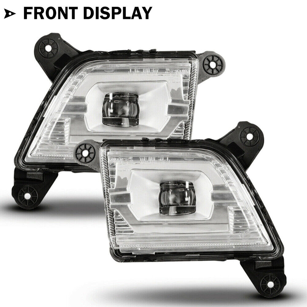 For 2019 2020 2021 2022 Chevy Silverado 1500 2500 LED Fog Lights Lamps Pair