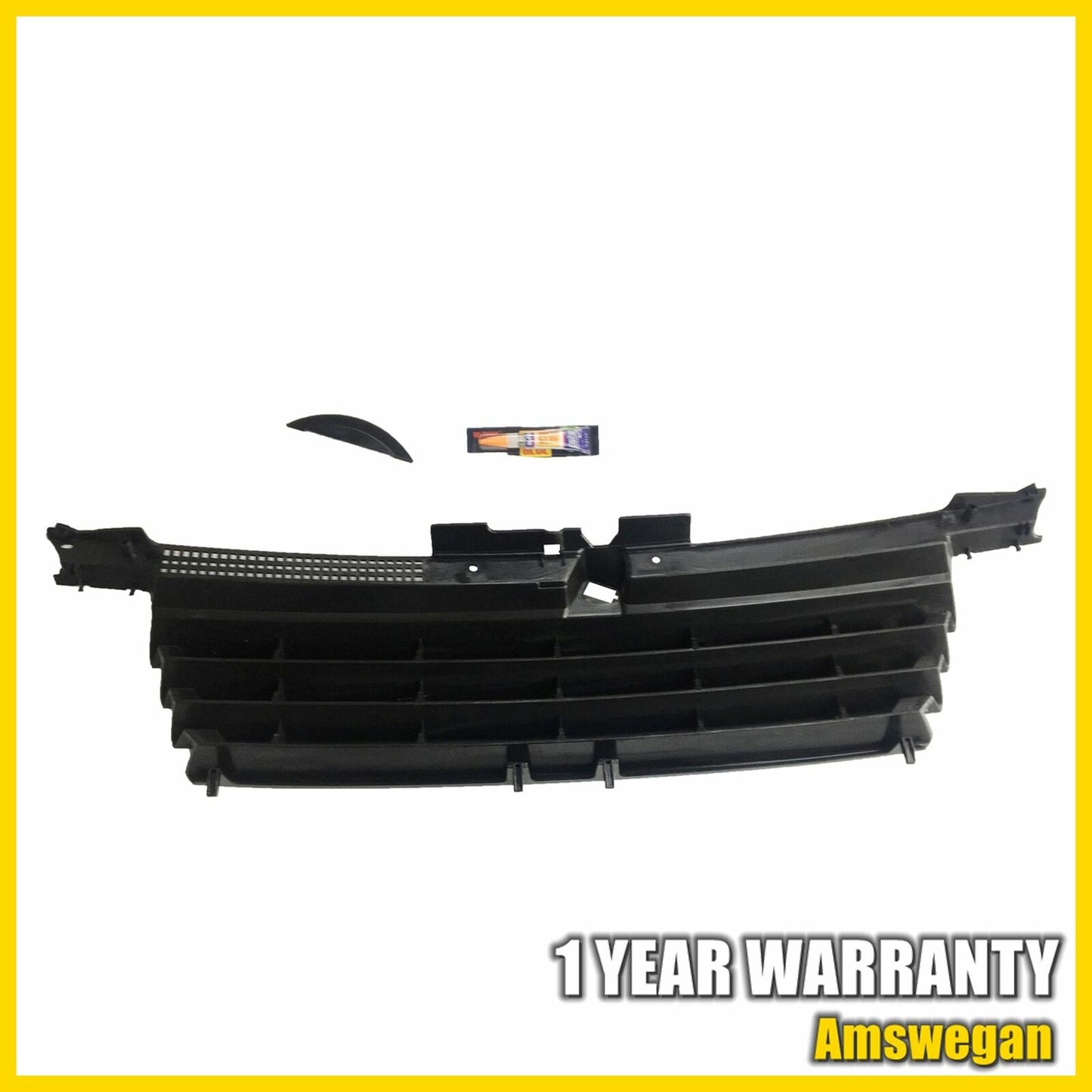 Front Euro Black Badge Less Grill W/ Hood Notch Filler 99-05 Vw Jetta Bora Mk4