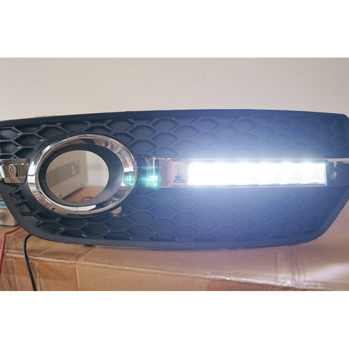 LED Daytime Running Lights Fit for Audi Q5 2009-2012 DRL Front Fog Lamps
