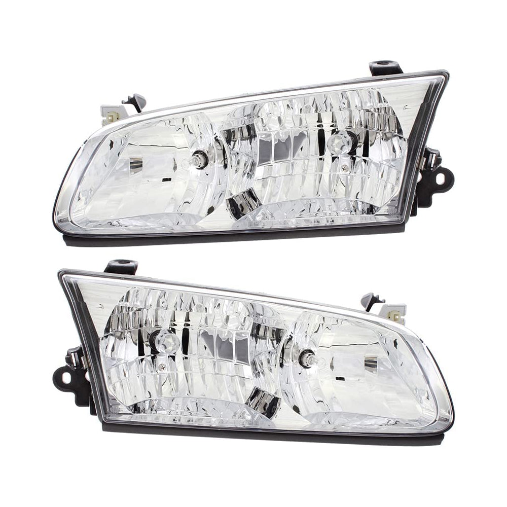 Front Bumper Grille Headlight Corner Lamp Kit For 2000-2001 Toyota Camry 5pc