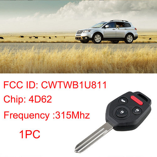 2pcs Remote Key Fob Replacement CWTWB1U811 4D62 For 2011-2014 Subaru Tribeca