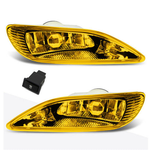 SET FOR Toyota Corolla 2005-2008 Camry 2002-2004 Amber Lens Fog Lights+Switch
