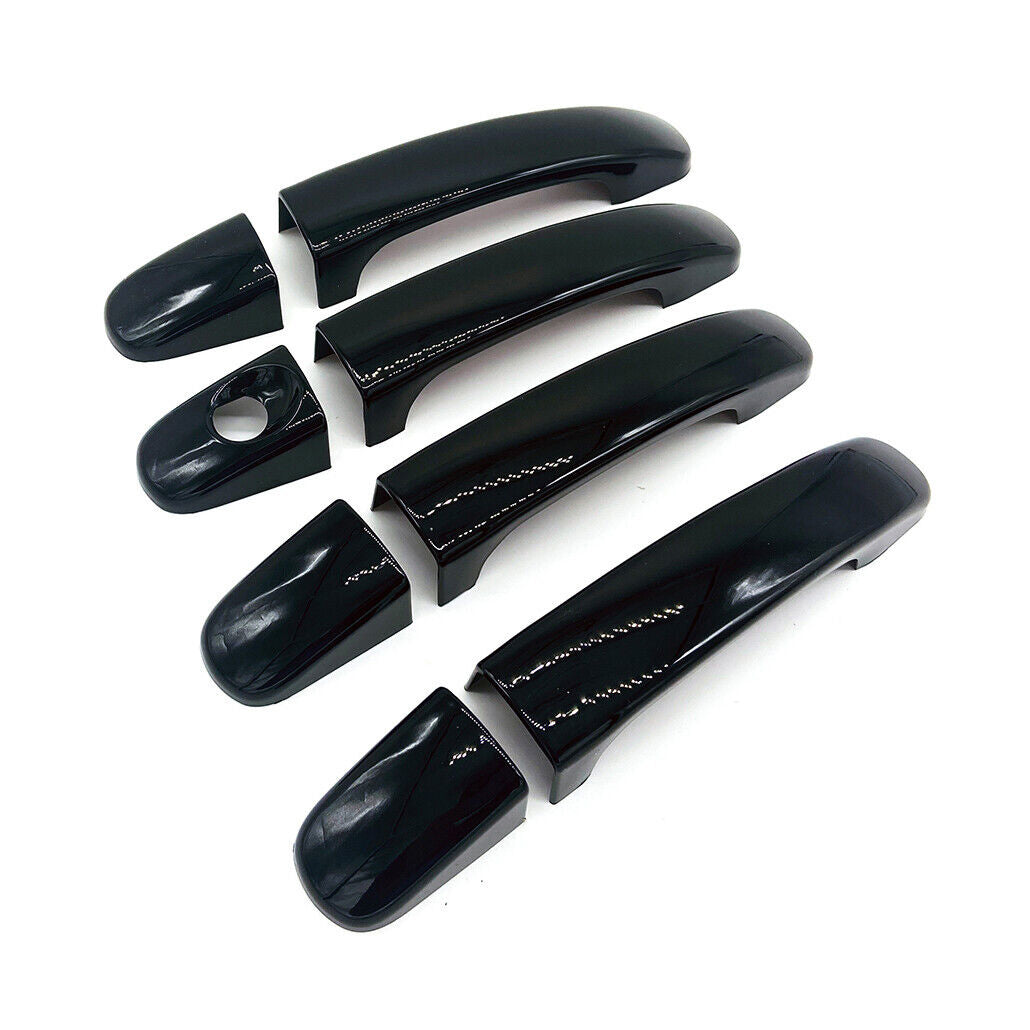 For 2019-2021 Ford Ranger Glossy Black Door Handle Cover No Smart Cut 4PC