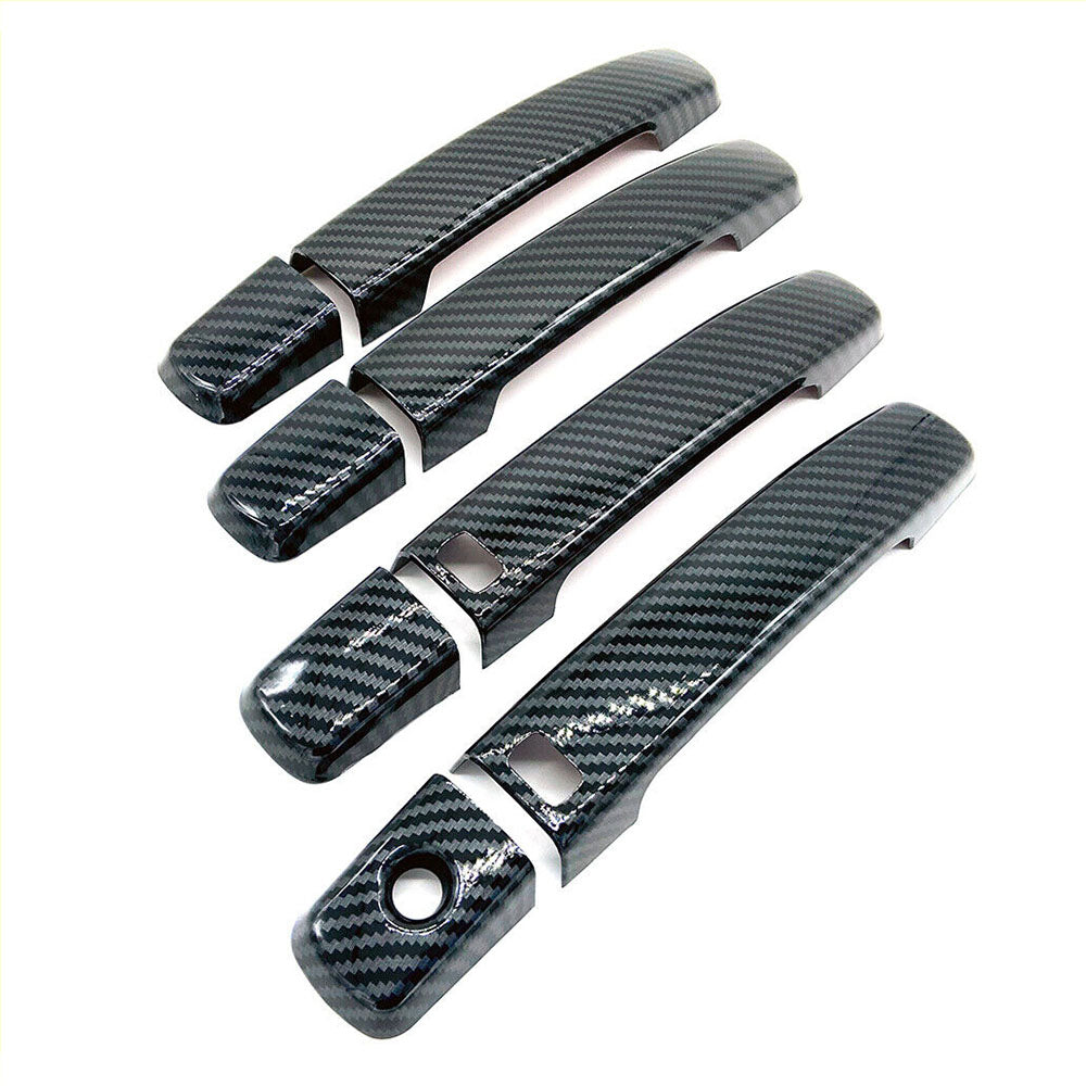 Fits 2007-2012 Nissan Altima/Sentra Carbon Fiber Paint Door Handle Cover 4DR 4PC