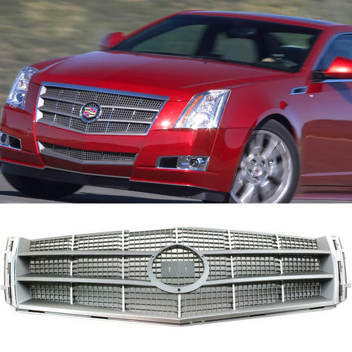 NEW Front Bumper Grille Grill Chrome &Gray For 2008 2009 2010 2011 Cadillac CTS