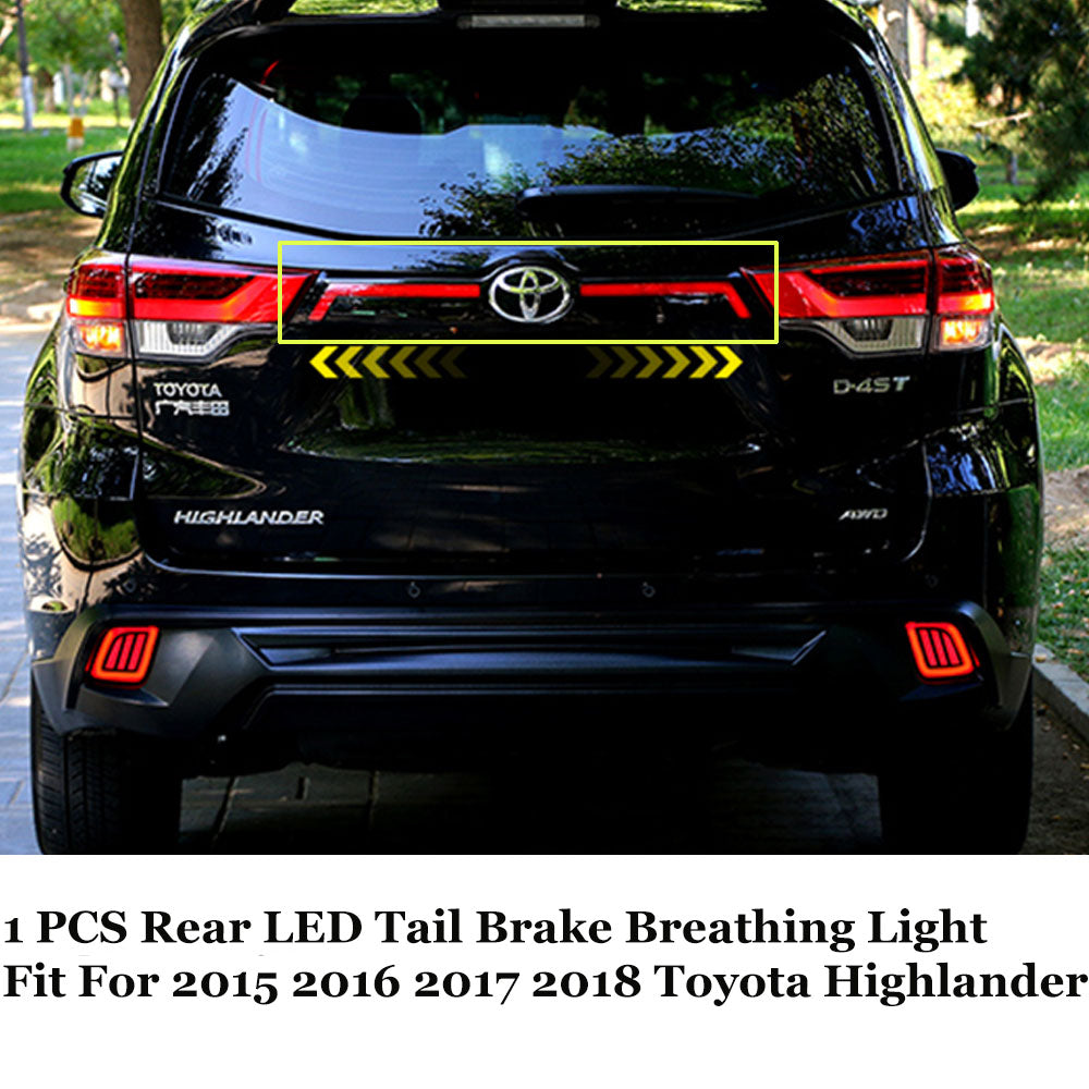 For 2015 2016 2017 2018 Toyota Highlander LED Tail Light Dynamic Signal Lamp