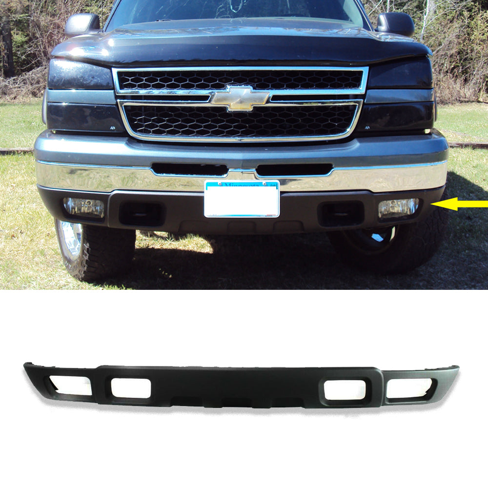 Textured Front Lower Valance Bumper Air Deflector For 2003-2006 Chevy Silverado