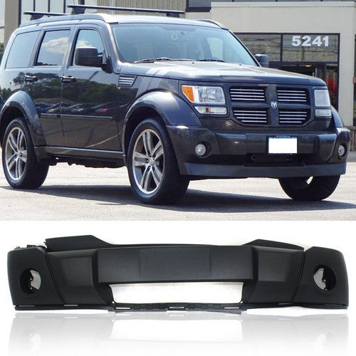 Textured Front Bumper Cover For 2007-2009 Dodge Nitro w/ fog lamp holes