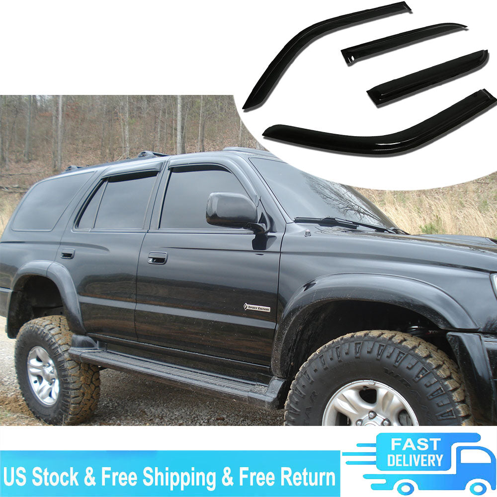 For 1996-2002 Toyota 4 Runner N180 Smoke Window Visor Sun Wind/Rain Deflector