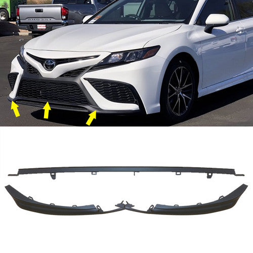 5PCS For 2021 2022 TOYOTA Camry SE XSE Lower Grille Molding Trim Foglight Cover