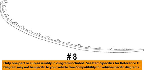 Lower Front Bumper Grille Air Deflector For 2015-2020 Chevy Trax 95420979