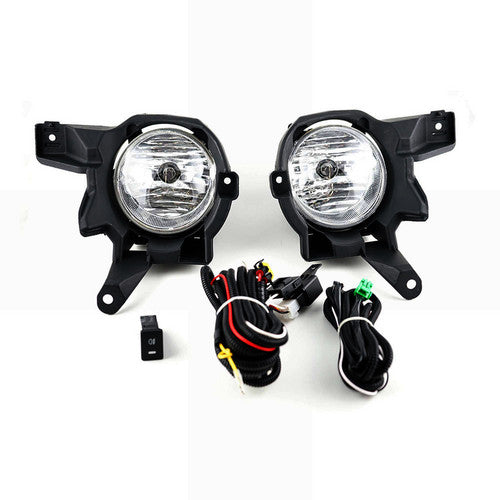 For 2013 TOYOTA RAV4 Bumper Clear Fog Lights Driving Lamps w/Switch&Wiring Kit