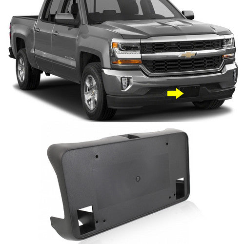 FITS FOR SILVERADO 1500 2016 2017 2018 FRONT BUMPER LICENSE PLATE BRACKET