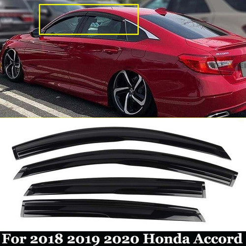 For 2018-2021 Honda Accord Sedan Window Visor+Moon Sunroof Visor Rain Guard 5PC