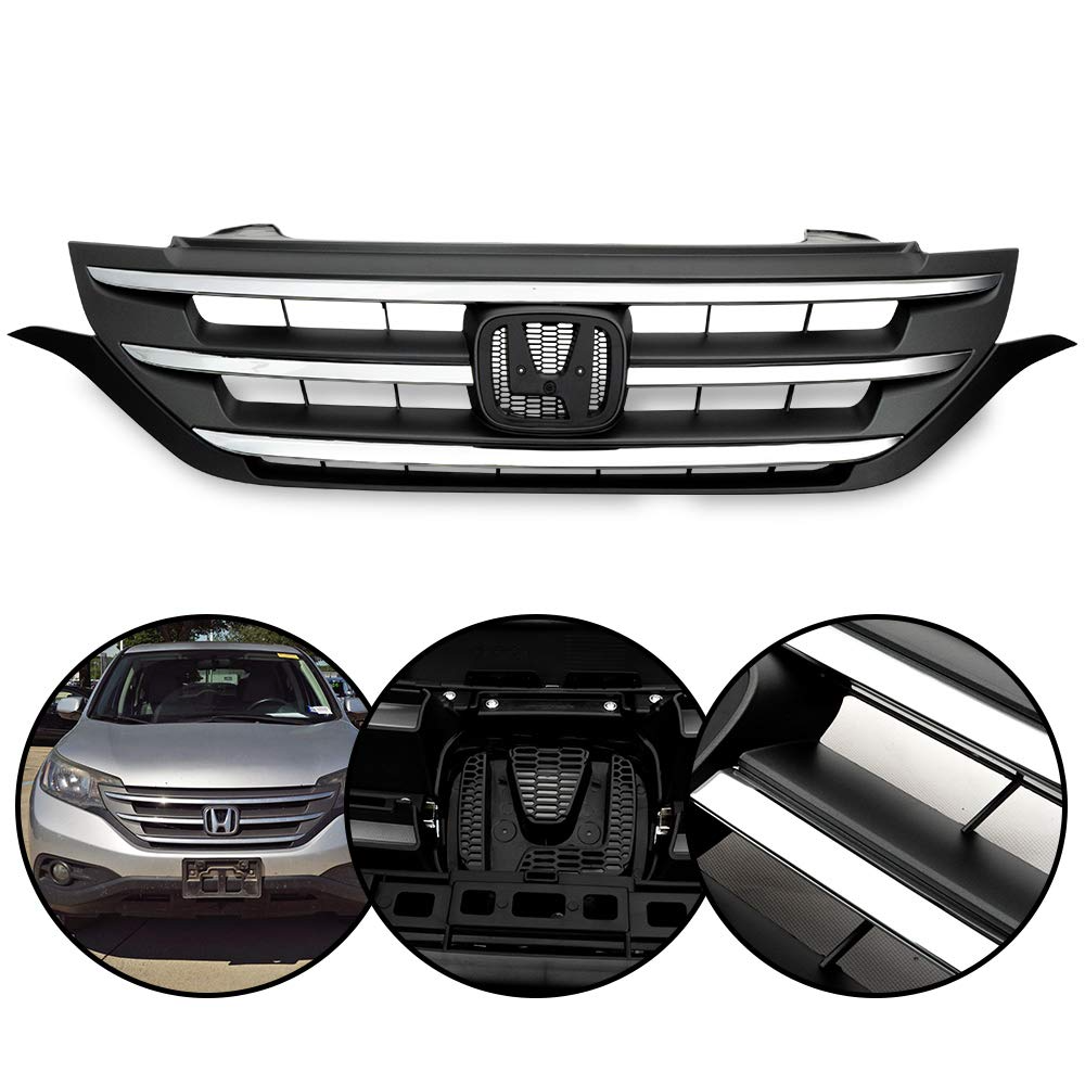 Chrome Front Bumper Grille Grill For Honda CRV CR-V 2012 2013 2014