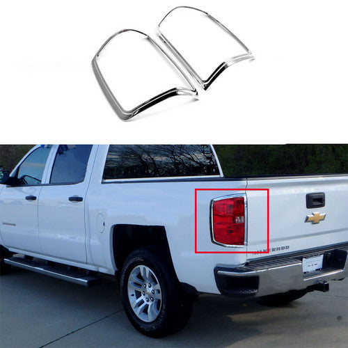 For 2014/15/16/2017 CHEVY SILVERADO 1500 2500 3500 Chrome Tail light Cover Trim