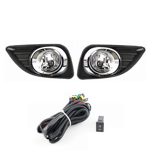 For 2010 2011 TOYOTA CAMRY Front Bumper Clear Fog Lights Driving Lamps Pair
