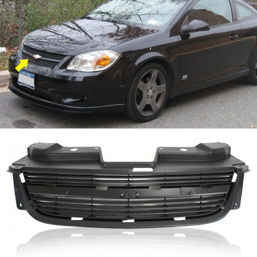 For 2005-2010 Chevy Cobalt Base/Ls/Lt/Ltz Front Bumper Upper Grille Dark Gray
