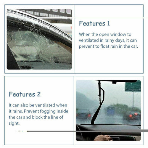 4PCS For 2016-2019 Honda Civic Coupe Window Visors Sun Rain Guard Wind Deflector