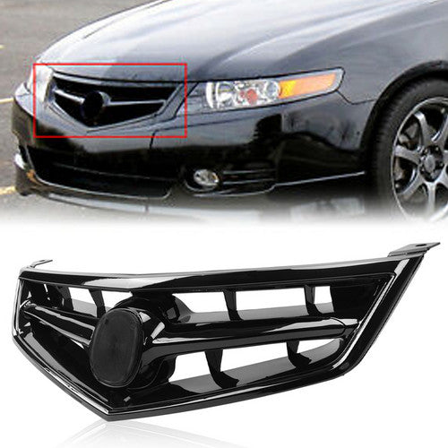 Front Grill Grille W/Black Molding FOR 2006-2008 Acura TSX Replace for AC1200112