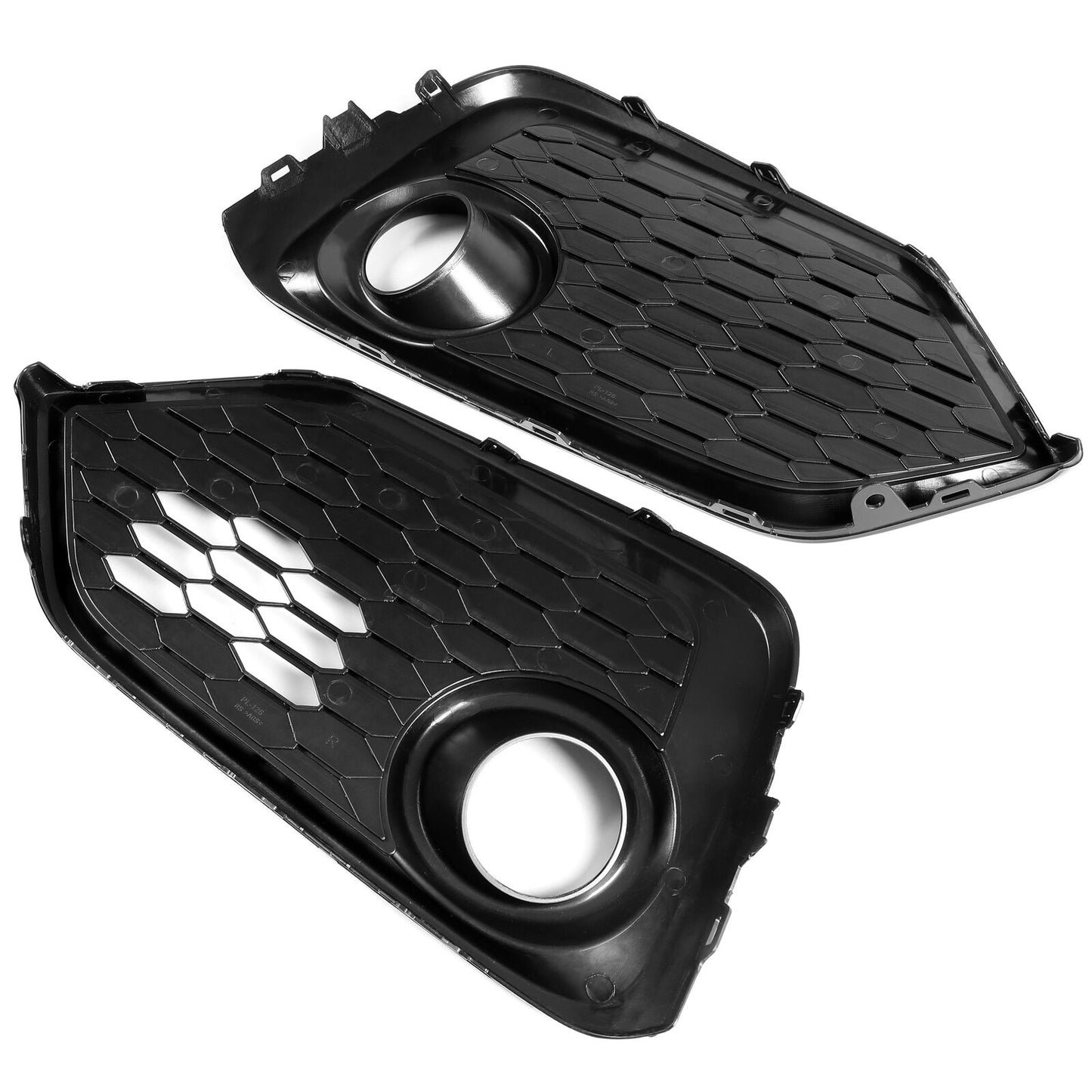 Pair Fog Light Covers Lamp Bezel For 2017-2019 Honda Civic HO1039133 HO1038133