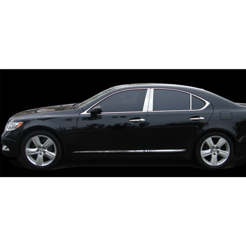 Fit 2007-2015 Lexus LS460 Chrome B-Pillar Pillar Post Stainless Steel 6PCS