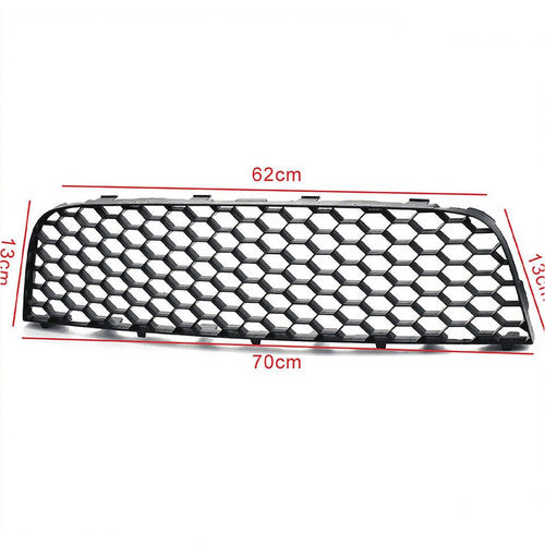 Main Upper&Lower Black W/ Chrome Trim Hex Mesh Grille Fit 06-09 VW Mk5 Jetta GTI