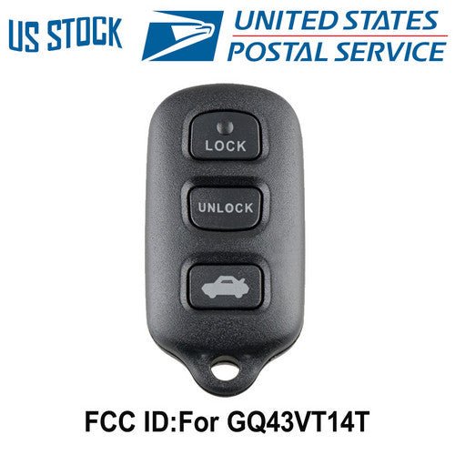 2pcs Keyless Entry Remote Car Key Fob for GQ43VT14T New Replacement