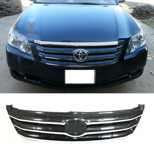 Grille 2005-2007 For Toyota Avalon Textured Black w/Chrome Molding