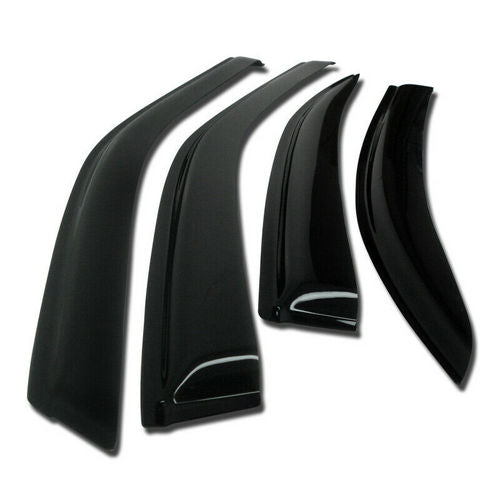 Fits 2016-2021 Nissan Maxima Tape-on Window Visor Vent Rain Guards Deflector