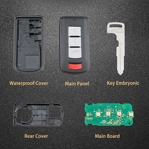 2PCS SMART KEY PROXIMITY REMOTE FOBS FOR 08-16 MITSUBISHI LANCER OUC644M-KEY-N