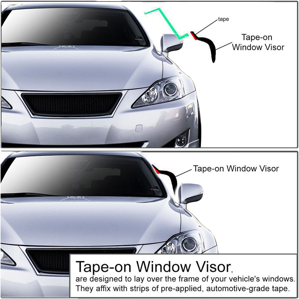 Side Window Visor Wind Deflector Rain Guard Fit 1992 93 94 95 1996 TOYOTA CAMRY