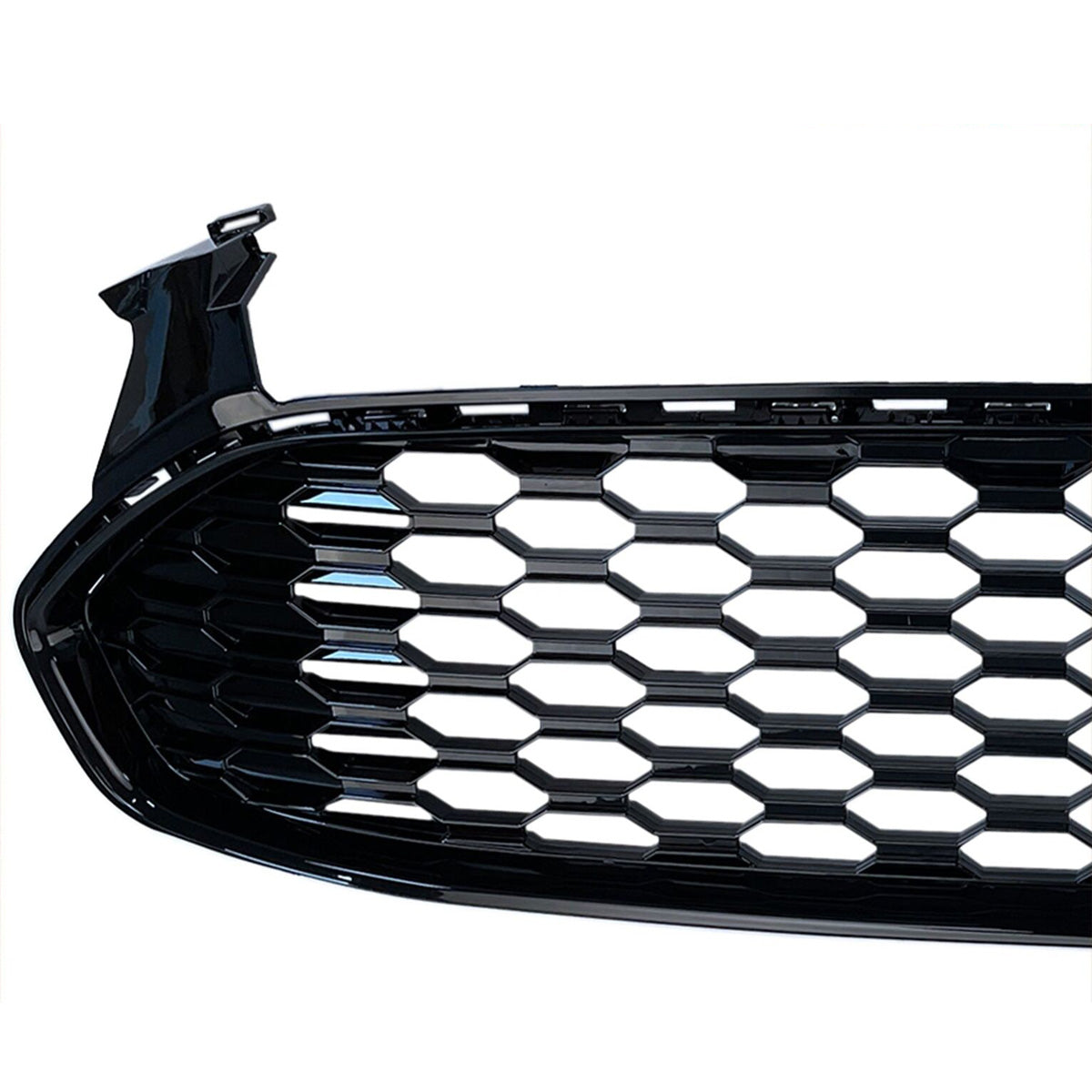 Front Grille Glossy Black Honeycomb Fit 2013-2016 Ford Fusion