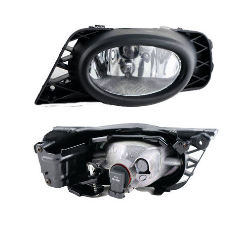 For 2009 2010 2011 Honda Civic 4-Door Clear Lens Fog Lamp Driving Light Pair Kit