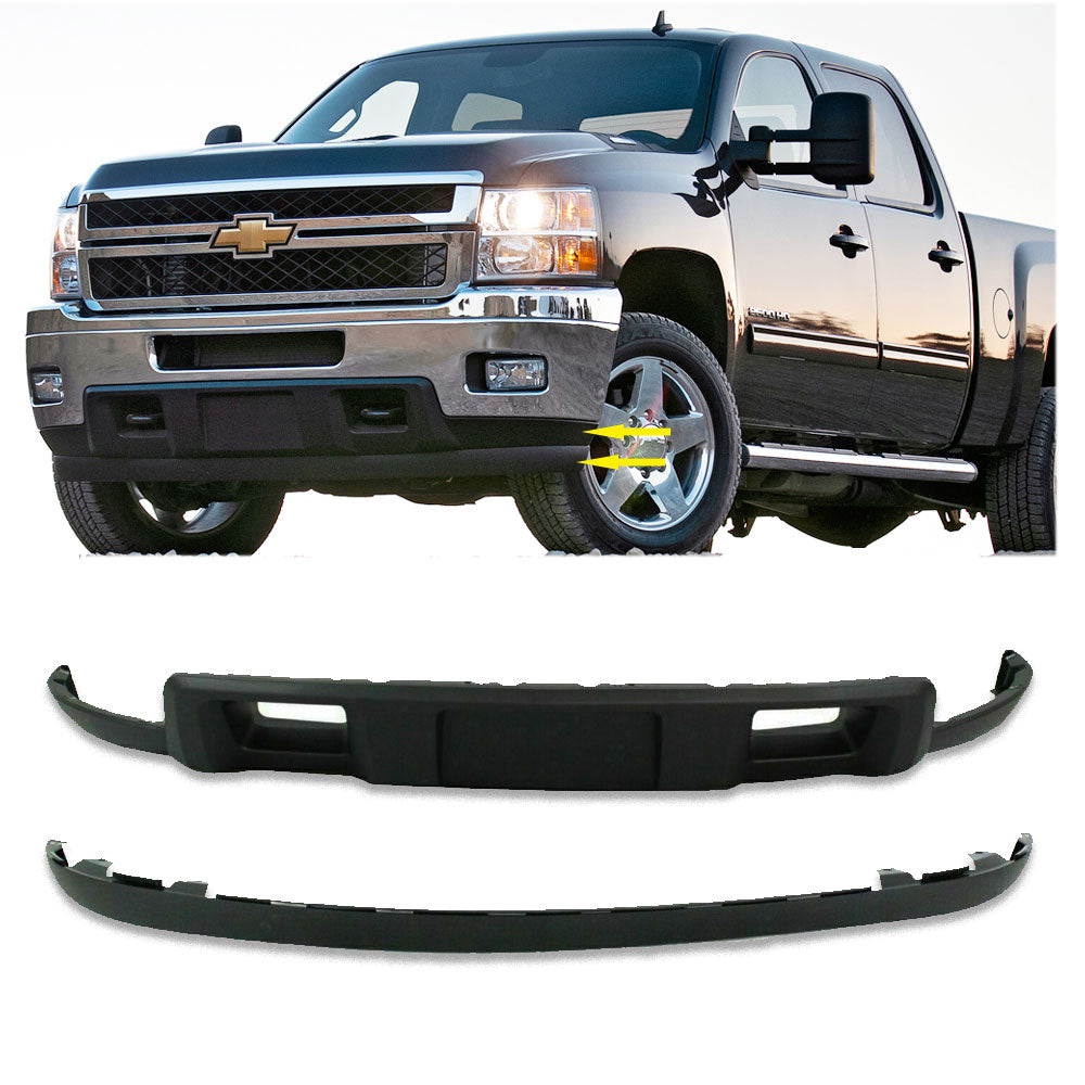 Textured Front Lower Valance and Extension For 2011-2013 Silverado 2500HD 3500HD