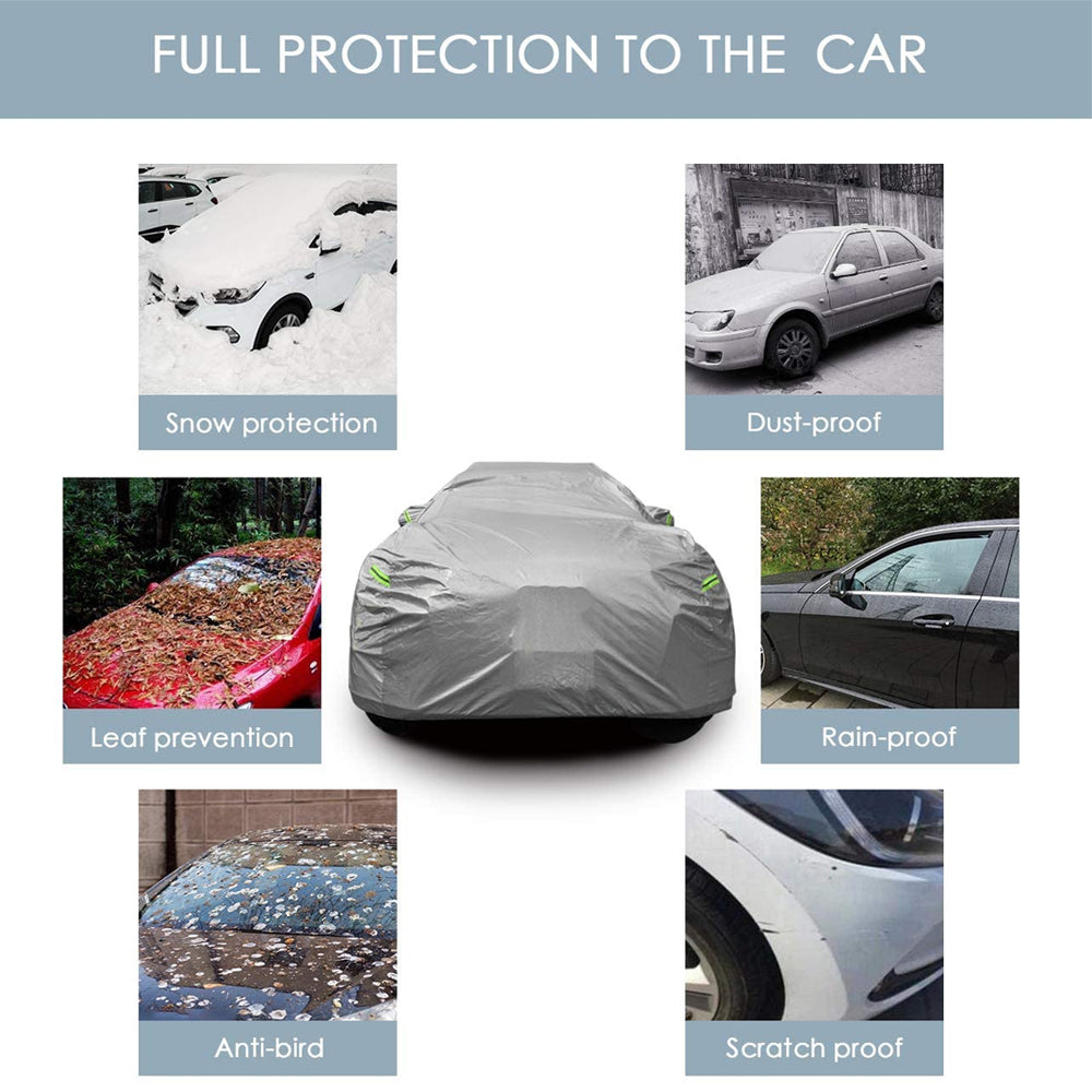 Truck Pickup Full Car Cover Fit Ford F-150 w/Sliver Waterproof Scratch Resistant