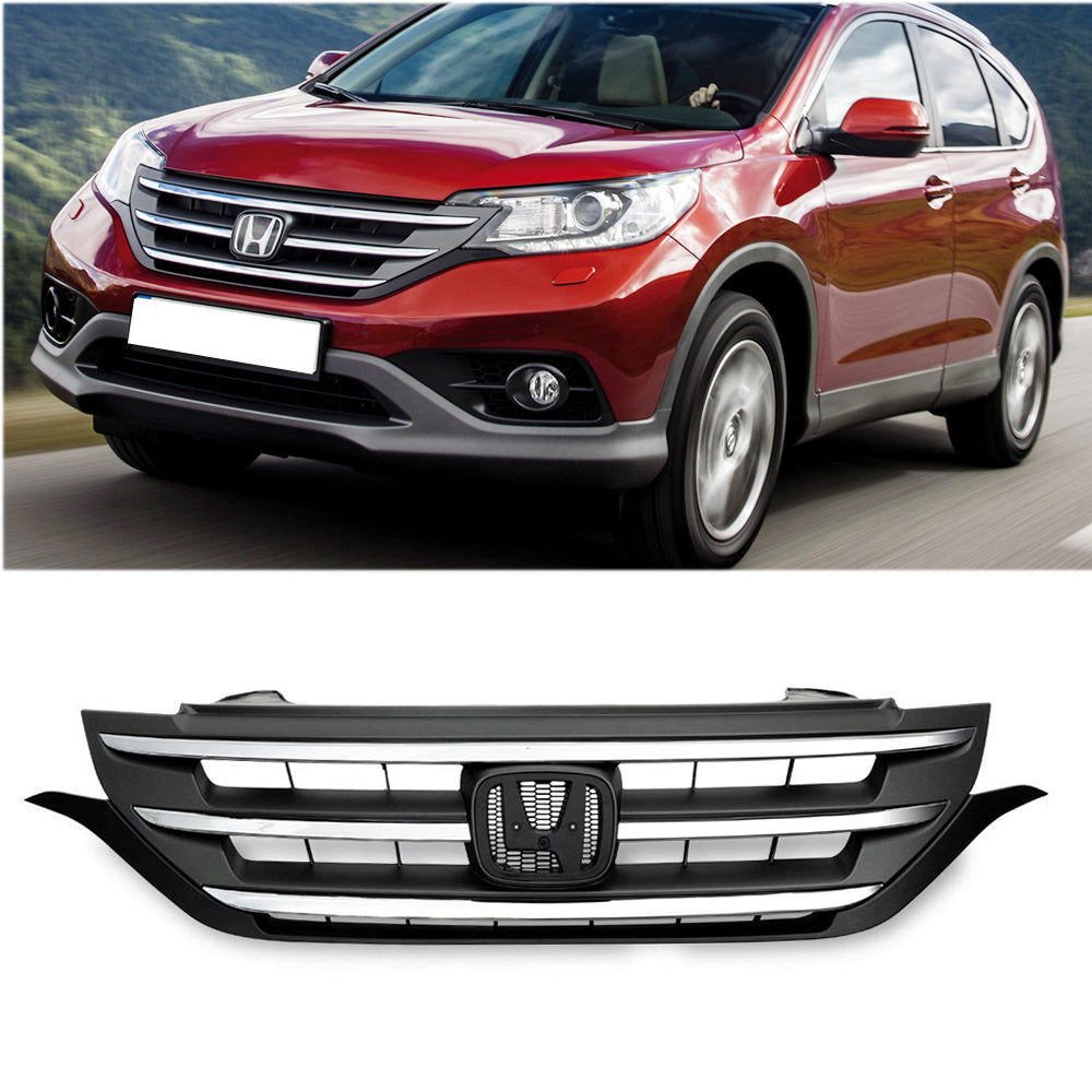 Chrome Front Bumper Grille Grill For Honda CRV CR-V 2012 2013 2014